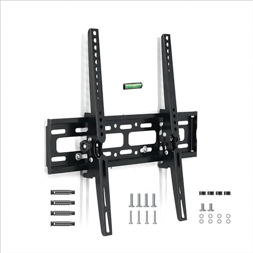Tilt TV Wall Mount Bracket for 23-60 Inch Screens, Low Profile with Max VESA 400x400mm, Sturdy Support up to 45kg