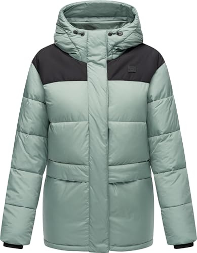 Ragwear Damen Winterjacke warme Steppjacke mit Kapuze Wikesh YOUMODO XS-6XL