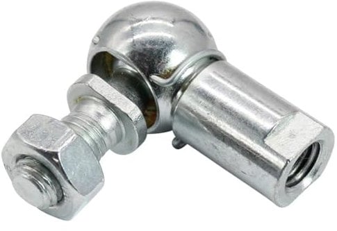 cyclingcolors Sfera di sterzo con anello in acciaio zincato DIN 71802 pezzo di fissaggio universale Lunghezza 22 mm M5 Destra M5 Sinistra Guarnizione Cilindro Gas Cuscinetto Sfera Asta Perno Filettato