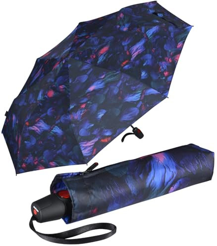 Knirps Paraguas de bolsillo T.200 Duomatic Solids – automático – plegable – resistente a las tormentas – resistente al viento, Dragon Heart, 98 cm