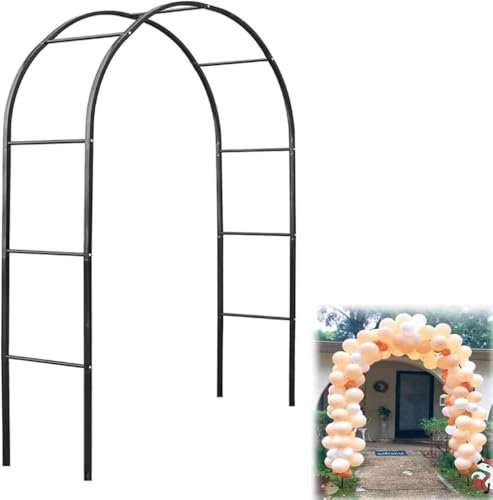 WCQSYY Arco De Jardin para Plantas Arco De Hierro Forjado para Plantas Trepadoras Arco De Rosales para Plantas Trepadoras,Blanca,W3.5M*H2.2M