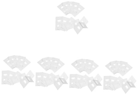 PRETYZOOM 50 Stück Lamellenvorhang für vertikale Jalousien Austausch von Fensterjalousien vertikale Fenstertabs PVC Jalousien Reparatur Vertikale Jalousien Reparatur Kit Fensterrollos Weiß