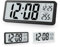Sukeen Digital Wall Clock Battery Operated,Wall Clock Digital Clock with Big Digits,Temperature,12/24 Hr,Desk Clock for living Room Bedroom Office School Garage Warehouse-Black
