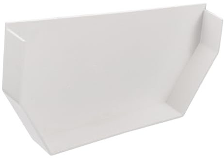 Angoily Dachrinnen-endkappe Aus Pvc Fallrohr-endabdeckung Regenrinne-ende Dachrinne-verschluss Dachrinnen-fallrohr-teil Befestigung Wasserabdichtung Für Dachrinne Zubehör