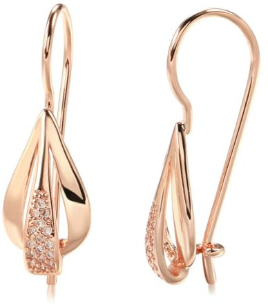 Mode Ohrringe Flow Ohrringe Damen Diamant Persönlichkeit Roségold Tropfen Ohrringe
