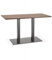 KADIMA DESIGN Esstisch Holz Metall Braun Schwarz | Designertisch Zumba Industriestil | Rechteckiger Besprechungstisch Walnussfinish | Modern Industrial | 150x70x75 cm MDF Platte