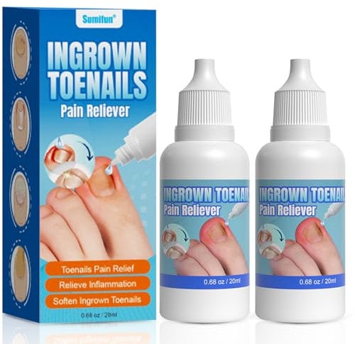 2PCS Ingrown Toenail Treatment, Cuticle Care Oils for Ingrown Toenails, Trimming Toenail Softening Drops, Natural Ingrown Toenail Correction Treatment, Fungal Nail Treatment For Toenails Extra Strong