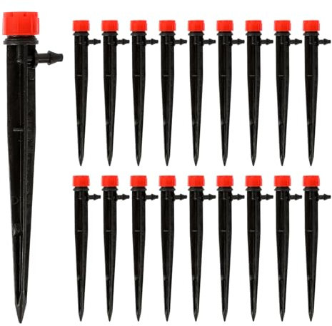 BESPORTBLE 50 Stück Sprinkler Für Rasen Oszillierende Sprinkler Für Gras Anlage System Düse Durchnässt Schlauch Sprühen Emitter Strahler Gartenversorgung Pflanzensprinkler Plastik Black