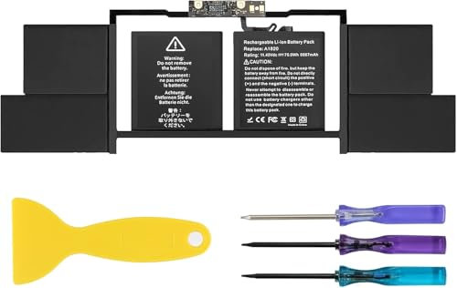 A1707 A1820 Laptop Akku kompatibel mit MacBook Pro 15 Zoll Ende 2016 Mitte 2017 mit Touch Bar Version A1707 EMC 3072 EMC 3162 MLH32LL/A MLH42LL/A MLW72LL/A MLW82LL/A MPTR2LL/A MPTT2LL
