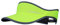 OTTERSHELL Visiera parasole sportiva, leggera rete di raffreddamento, vestibilità regolabile, cappello elastico per corsa, tennis, golf, Giallo acceso, Taglia unica