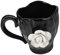 Cabilock Tasse Céramique Vintage à Fleurs Irrégulières avec Anse Mug Élégant pour Café Thé et Boissons pour Bureau et Maison Fête des Mères et Anniversaires