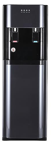 Dispensador de agua, enfriador frío y caliente de carga inferior con luz indicadora de botella vacía para uso doméstico y de oficina