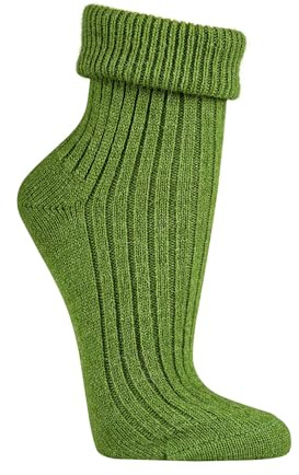 Socks4Fun 2 Paar weiche Wollsocken für Damen & Mädchen – aus Wolle & Alpakawolle – hautsympathisch, warm & bequem – mit doppeltem Umschlag