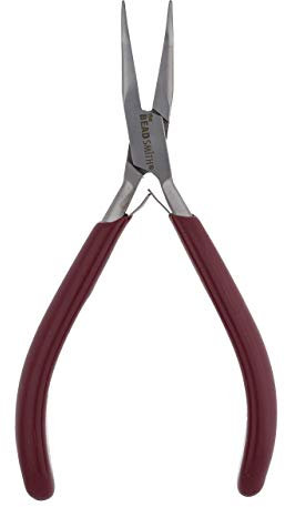 Beadsmith Casual Comfort, Bent Nose Pliers with PVC Handle, 1 Piece