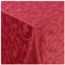 Tischdecke Stoff Damast Barock Jacquard Ranken Design mit Saum eckig 130x130 cm Wein-Rot