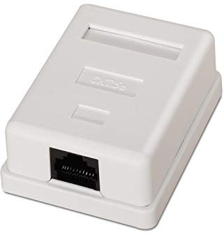 ROSETA DE SUPERFICIE AISENS RJ45 CAT5E UTP 1XTOMA BLANCO A138-0296