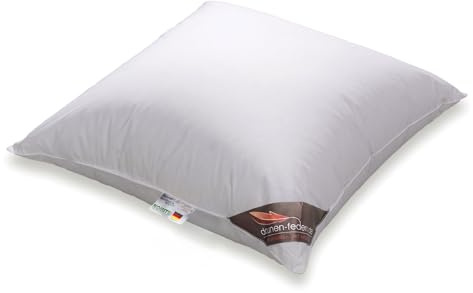 daunen-federn.de Das Premium 100% Daunenkissen für anspruchsvolle Schläferinnen und Schläfer! (80 x 80 cm / 800g Füllung)