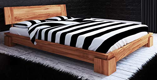 Einzelbett/Gästebett Tasman 04 Kernbuche massiv geölt - Liegefläche: 90 x 200 cm (B x L)