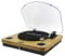 AIWA - GBTUR-120WDMKII Giradischi con Amplificatore e Radio FM, 3 Velocità, Speaker 2x5W RMS, Bluetooth, Player USB/SD Card, Audio Out RCA, Radio FM, Alimentazione Adapter, Colore Legno