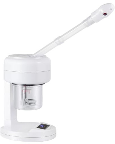 Ozone Hot Mist Facial Steamer, Table Humidifier for Facial SPA, Home Skin Care, Professional Beauty Salon with 360°Rotating Head