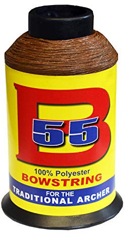 BCY Bogensehne Sehnengarn B 55 1/4 lbs Spule Braun Polyester Dacron