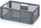 Auer Packaging Eurobehälter 60 x 40 x 22 durchbrochen, Bäckerkiste Gemüsekiste große Lagerkiste Eurobox Kiste Box für Flohmarkt Lager Gewerbe Handwerk 60x40x22 mit Griffen stapelbar