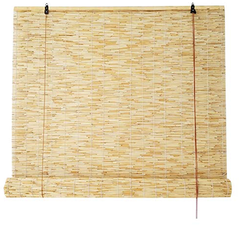 LBYDXD Bambus Schilfrohr-Roll-up Shades, Verdunkelungsrollo – Sonnenschutz Wärmedämmung, Retro Schilfrohrvorhang für Außen Innenbereich, Terrasse Pavillon Pergola Veranda Garten Markisen Lift
