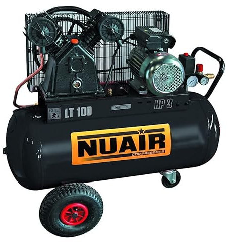 Compresseur Pro de chantier 3Cv 100 litres 390 L/min B3800B/100CM3 Nuair