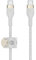 Belkin BoostCharge Pro Flex cable trenzado USB-C a USB-C, cable de carga rápida Power Delivery con certificación USB-IF para iPhone 16 y 15, Galaxy S24, iPad, MacBook, Note, Pixel y otros, 1 m, blanco