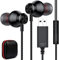 Cuffie USB con Microfono per PC, Cuffie Gaming PC Cancellazione del Rumore Leggero Cuffie in Ear HiFi Stereo Auricolari USB con Controllo del Volume per Mac Computer PS5 Laptop Skype Conference