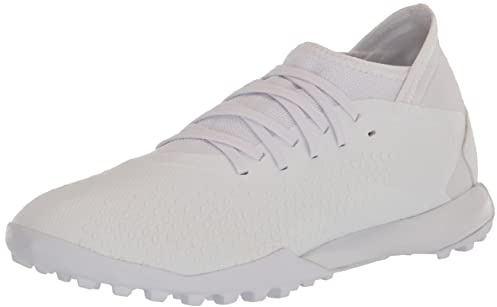 Adidas Unisex Predator Accuracy.3 Turf Soccer Shoe, White/White/Black, 8 US Men