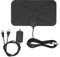 Verstärkte HD-Digital-TV-Antenne mit Langer Reichweite von 980 Meilen – Unterstützt 4K 1080p Fire TV Stick und Alle älteren Fernseher – Indoor Smart Switch Amplifier Signal Booster – 9,8 Fuß Koax-HDTV