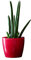 Pot de Fleur Rond Cache Pot en Plastique Jardiniere pour Plantes PlantesExterieures et Interieures Pot Brillant Rouge D 300 mm H 265 mm