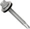4.8 mm x 35 mm Roofing Screws, Hex Head Self-Drilling Roof Screws With Rubber Sealing Washer, Rust Proof, Weather Resistant, Zinc Plated, Coarse Threaded, Clading Steel Screw for Tin Roof (50 pcs)