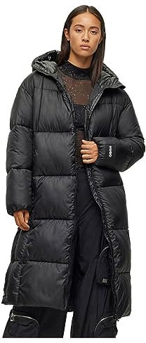 HUGO Damen Fini-1 Outerwear Jacket, Black1, M EU