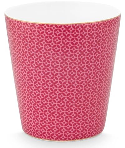 Pip Studio Royal Tiles Dark pink Becher ohne Henkel 0,23 l
