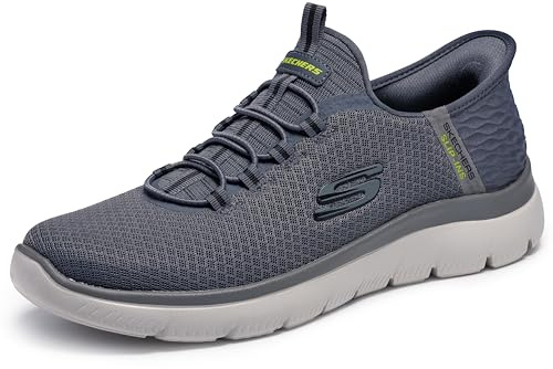 Skechers Men's Summits High Range Hands Free Slip-in Work Shoe, Charcoal, 7 Wide