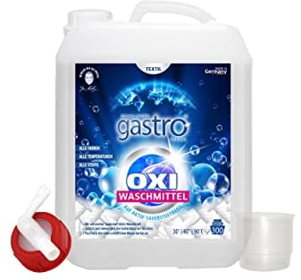 Schilling's gastro Global OXI Waschmittel Flüssig 3L Fleckenentferner Flüssigwaschmittel Vollwaschmittel flüssig für Weiße, Schwarze und Bunte Wäsche (3L)