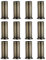 12 Piezas Mangas De Candelabro De Vela Candelabro De Luz Piezas De Araña De Cristal Cubierta De Vela Tulipas para Lamparas De Techo Carcasa De Vela Reemplazar Planchar Bombilla E12