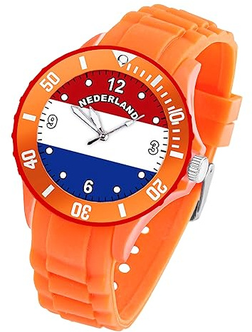 Taffstyle Silikon Armbanduhr Quarz Fan Uhr WM & EM Länder Flaggen