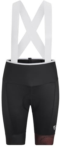 Ziener Damen NYSA X-Race Fahrrad-Tight/Rad-Hose/Rennrad - atmungsaktiv,schnelltrocknend,gepolstert,Träger, Black/Chestnut, 38