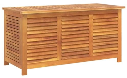 vidaXL Gartenbox mit Lüftungsschlitzen 113x50x56 cm Massivholz Akazie