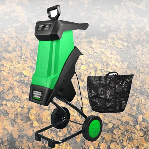 Elektrischer Garten Shredder Mulcher Hacker, Multifunktionaler Blatt Zweig Shredder, Garten Shredder, 2400W elektrischer Holz Blatt Zweig Hacker Shredder Mulcher
