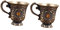 BIUDECO 2 Stk Altes Schnapsglas Mini-weingläser Einzigartiger Weinkelch Retro-brille Barware-gläser Blumenbecher Gravieren Ornamente Kleine Weingläser Wiskey-gläser Zinklegierung