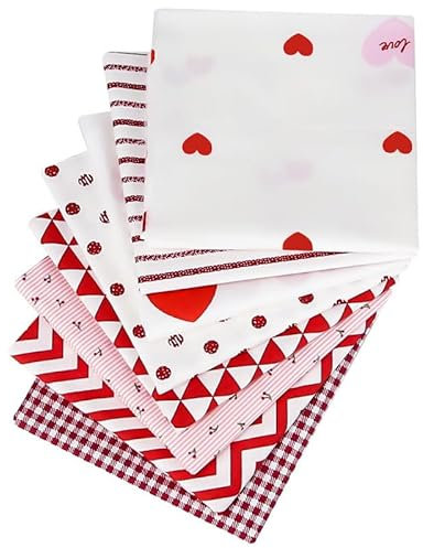 Bastelset Baumwollstoff, Patchwork Stoffe Paket (50x40cm) 8 PCS Stoffpaket Baumwolle Stoff Zum Nähen DIY Stoffstücke set für kinder mädchen Junge(Type K)