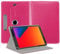 EKAM Universal Stand Folio Case Cover for All 8 Tablets (Fire HD 8, Lenovo Tab M8 8 inch, iPad Mini 5/4/3/2/1,iPad mini 6), PU Leather case Fit for all 8inch tablets (Pink)