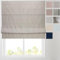 Barnes Blinds - Soft Textured Ara Blackout Roman Blinds -Durable Fittings Easy Fit (Grey 122cm)