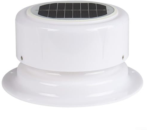 Solar Powered Ventilation Extractor Fan, RV Solar Ventilator Ceiling Ventilator With Fan, 17.2 * 13.9 * 9.2CM, For Ventilator Exhaust Roof Vent