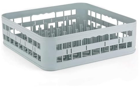 HORECA SUPPLIES | Cesta De Platos para Lavajillas |Cesta Lavavajillas 40x40 Cm | Apilable, Higiénico, Resistente, Apto para Lavado hasta 120 °C | Hecho De Polipropileno | Bandeja Lavavajillas