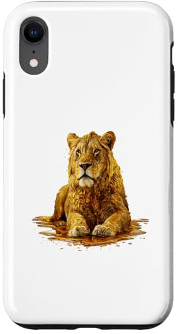 Löwe Herren Frau Ästhetisch Gold Honig Löwe Hülle für iPhone XR